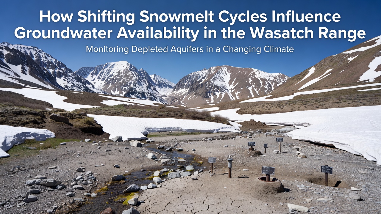 Altered Snowmelt Dynamics Impact Groundwater Recharge in Utah's Wasatch Range