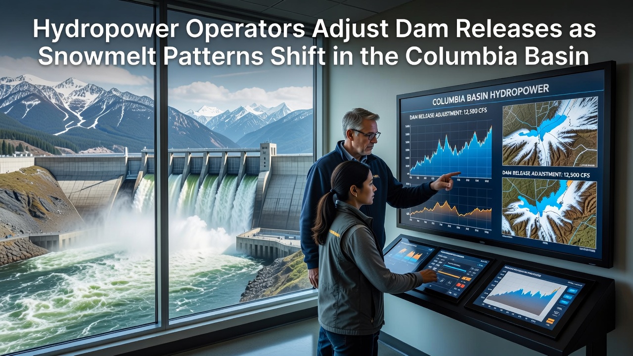Hydropower Operators Adjust Dam Releases as Snowmelt Patterns Shift in the Columbia Basin